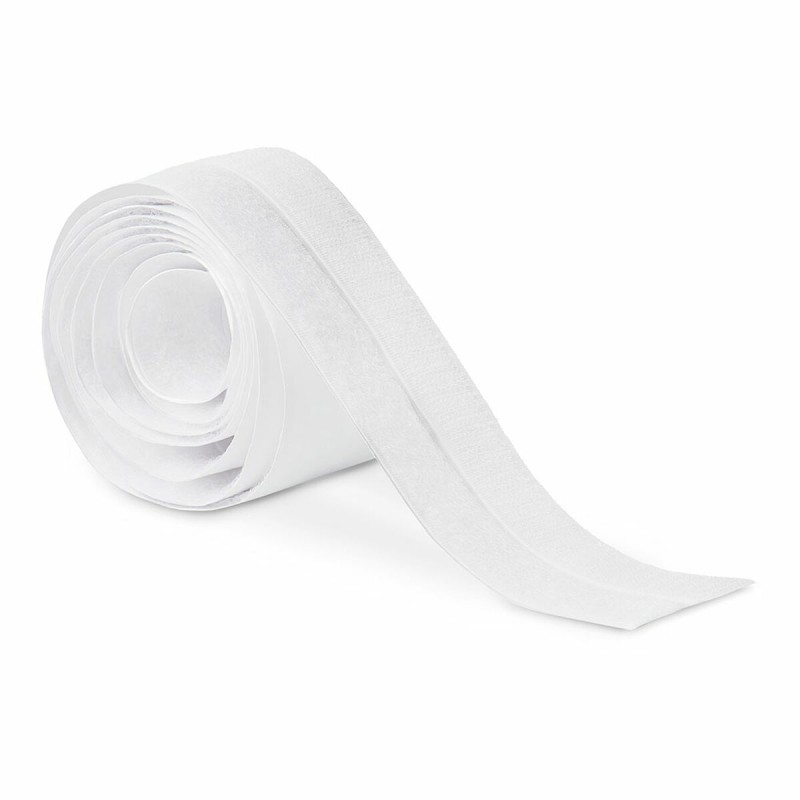 Nastro biadesivo Inofix 2144-2 Bianco 1,5 m x 2 cm Chiusura uncino e asola Nastro biadesivo Inofix 2144-2 Bianco 1,5 m x 2 cm Chiusura uncino e asola