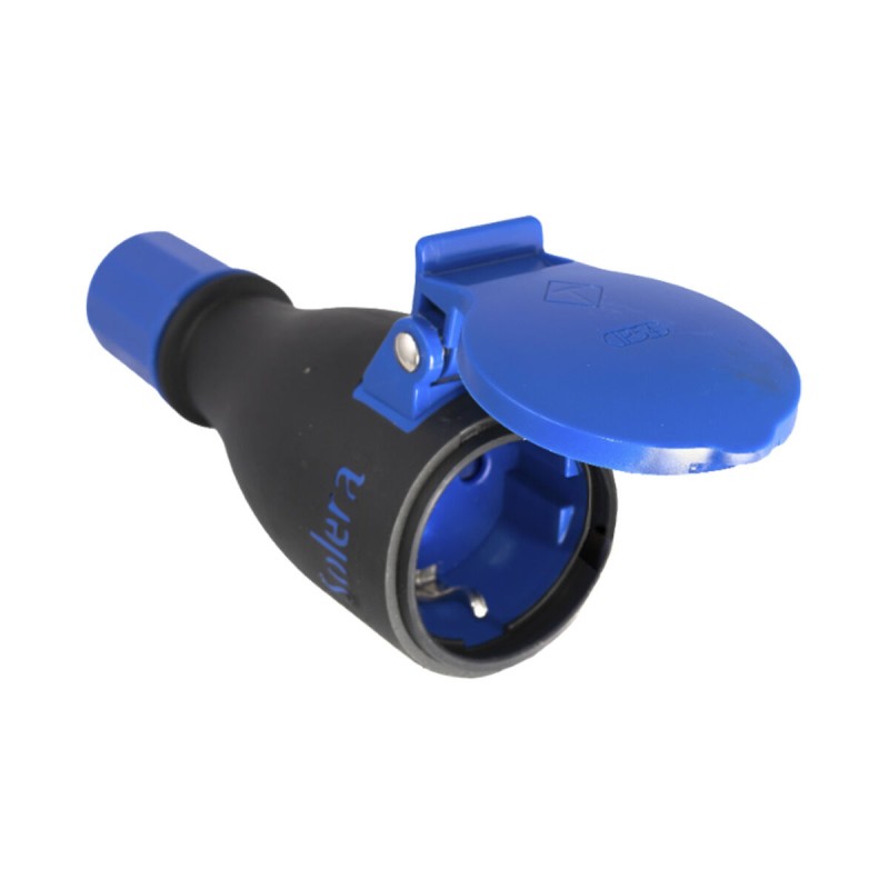 Base della spina Solera 707tk Azzurro Nero 16 A Base della spina Solera 707tk Azzurro Nero 16 A