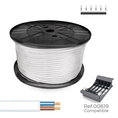Cavo Elettrico Tubo Sediles Bianco 300 m Bobina