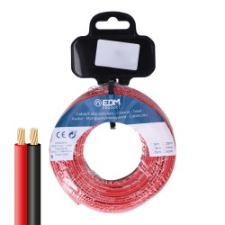 Cavo parallelo EDM 28009 Nero Rosso Rosso Nero 50 m Bobina Audio