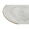 Piatto da pranzo Home ESPRIT Trasparente Dorato Cristallo 33 x 33 x 9,4 cm