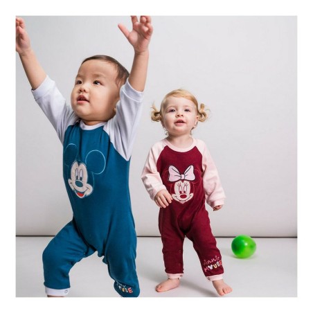 Tutina a Maniche Lunghe per Bambini Mickey Mouse Azzurro