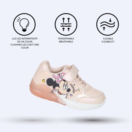 Scarpe Sportive con LED Minnie Mouse Rosa