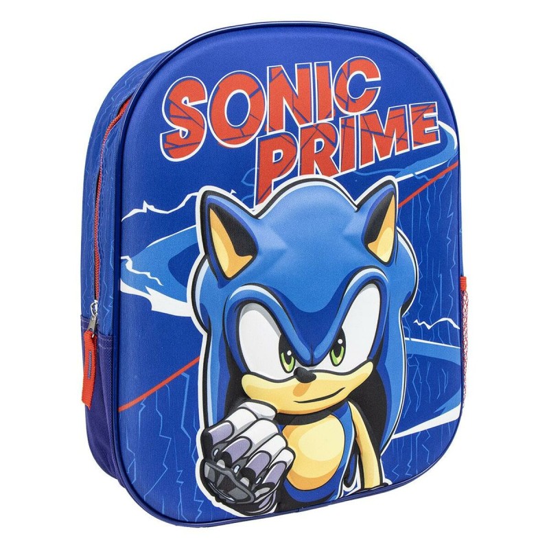 Zaino Scuola Sonic Azzurro 25 x 10 x 31 cm Zaino Scuola Sonic Azzurro 25 x 10 x 31 cm
