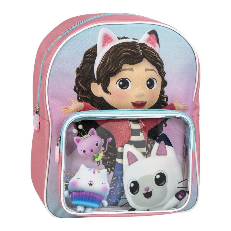Zaino Scuola Gabby's Dollhouse Rosa 25 x 31 x 14 cm