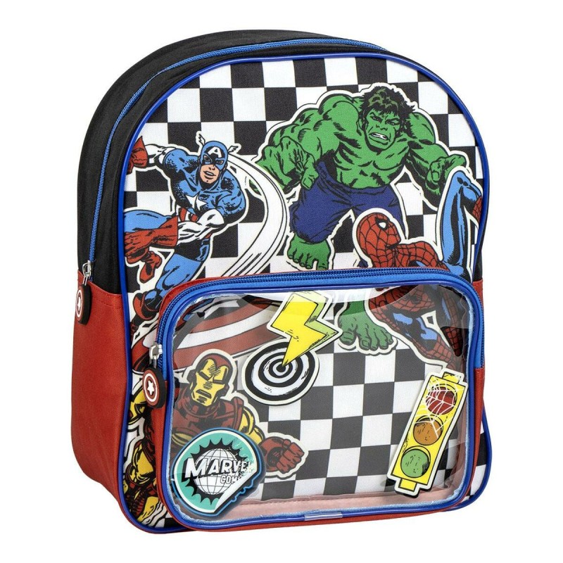 Zaino Scuola The Avengers Nero 25 x 31 x 12 cm
