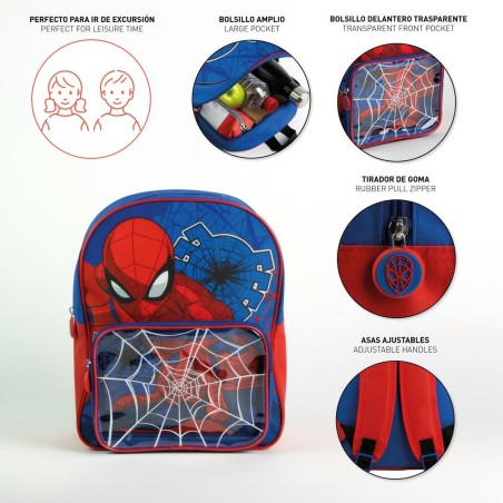 Zaino Scuola Spider-Man Blu scuro 25 x 31 x 14 cm