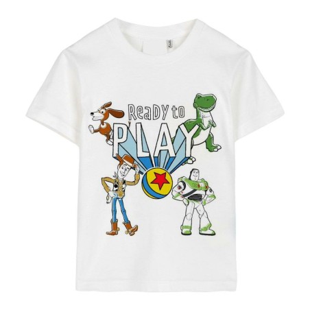 Maglia a Maniche Corte per Bambini Toy Story Bianco