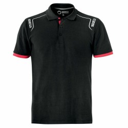 Polo a Maniche Corte Sparco TECH STRETCH Nero