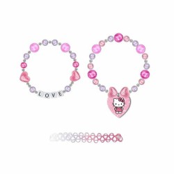 Bracciale Bambina Hello Kitty Fucsia 3 Pezzi