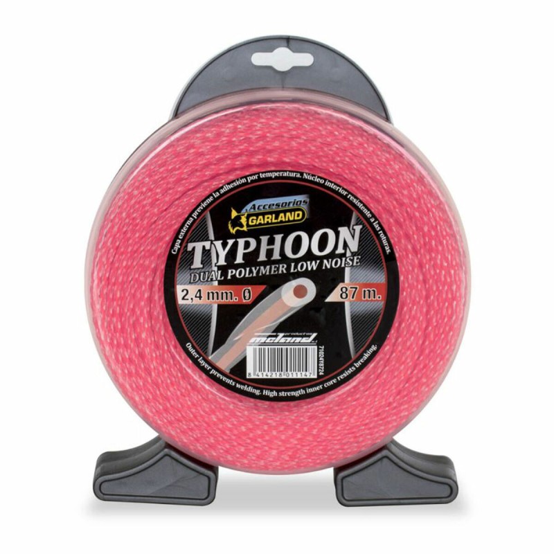 Filo da decespugliatore Garland Typhoon 71024Y8724 87 m 2,4 mm Doppio strato Filo da decespugliatore Garland Typhoon 71024Y8724 87 m 2,4 mm Doppio strato