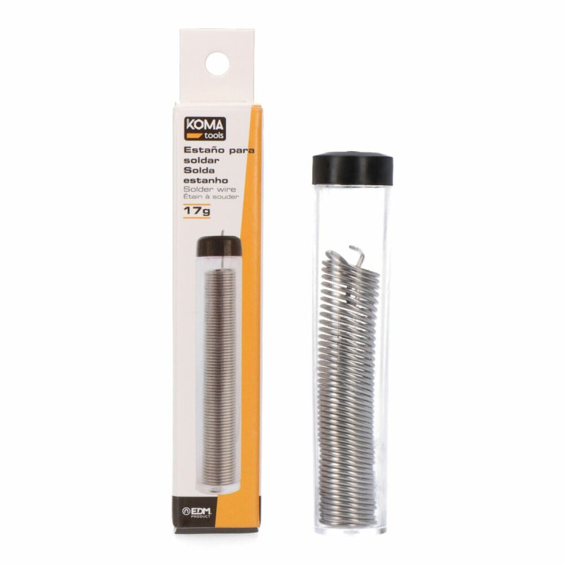 Filo di stagno per saldatura Koma Tools Tubo 1 mm 17 g Filo di stagno per saldatura Koma Tools Tubo 1 mm 17 g
