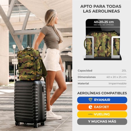 Zaino Sportivo Numada explorer b40 Stampa 20 L 40 x 25 x 20 cm Mimetico