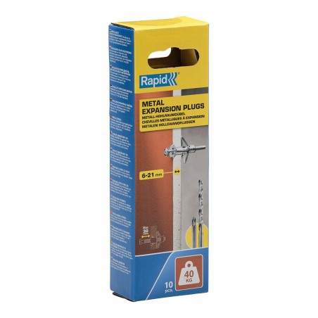 Dadi e viti Rapid 5001550 Ø 11 x 52 mm M5 x 63 mm Metallo Espansione 10 Unità