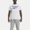 Maglia a Maniche Corte Uomo Reebok Identity Big Stacked Logo Bianco