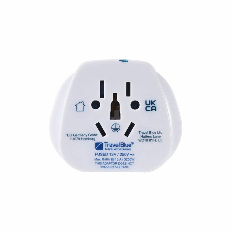 Adattatore a Spina Universale da Viaggio Travel Blue TB-904 Regno Unito Adattatore a Spina Universale da Viaggio Travel Blue TB-904 Regno Unito