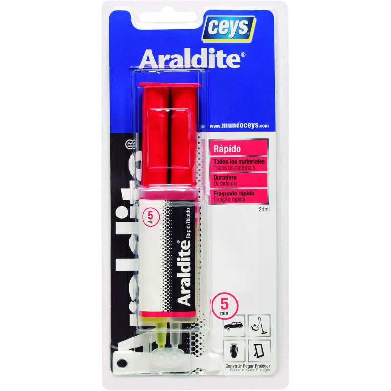 Adesivo Istantaneo Ceys Araldite 510205 Veloce 24 ml 2 Pezzi Adesivo Istantaneo Ceys Araldite 510205 Veloce 24 ml 2 Pezzi