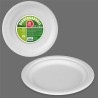 Set di piatti Best Products Green Canna da Zucchero Ø 25 cm Biodegradabile Monouso 25 Unità