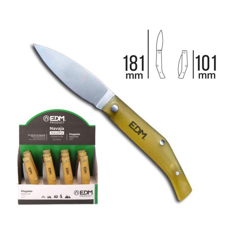 Coltello a serramanico EDM 08553 Acciaio inossidabile Plastica 18,1 cm