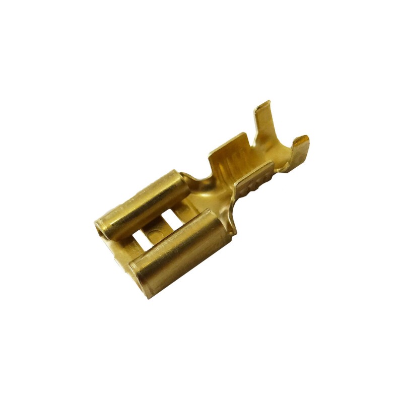 Tazza terminale EDM Ø 6,3 mm 6,3 mm Cavo Spina femmina 100 Unità Tazza terminale EDM Ø 6,3 mm 6,3 mm Cavo Spina femmina 100 Unità