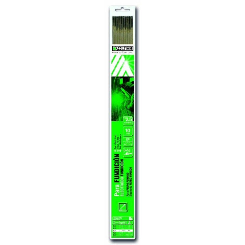 Elettrodi Solter Ø 2,5 mm Fonderia (10 Unità) Elettrodi Solter Ø 2,5 mm Fonderia (10 Unità)