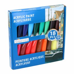 Set di Vernice Acrilica Artist&CO 18 Pezzi 36 ml