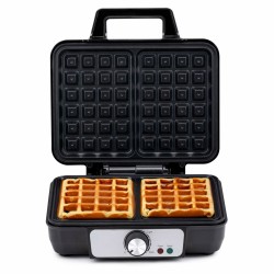 Macchina da Waffle Alpina 1000 W Argentato