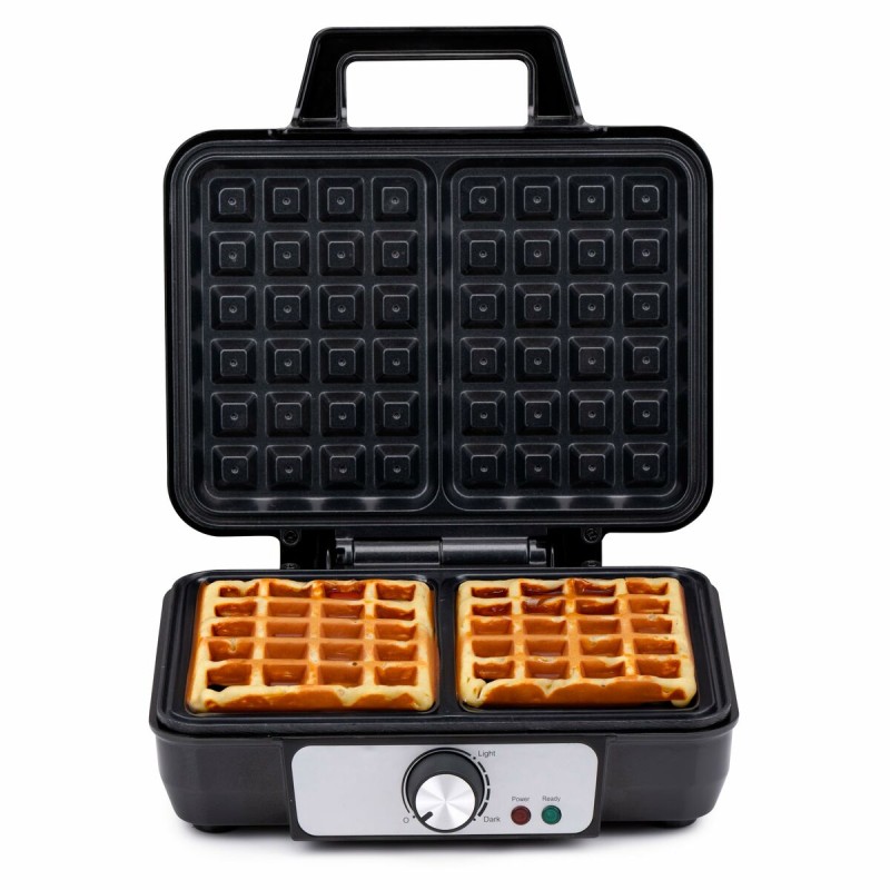 Macchina da Waffle Alpina 1000 W Argentato Macchina da Waffle Alpina 1000 W Argentato
