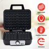 Macchina da Waffle Alpina 1000 W Argentato