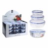 Set di scatole porta pranzo Excellent Houseware 024000670 Plastica Rotonda 400 ml 800 ml 1,4 L 3 Unità