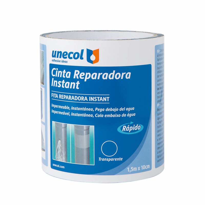 Nastro Riparazione Tetti Unecol Instant A7711 Trasparente 10 cm x 1,5 m Nastro Riparazione Tetti Unecol Instant A7711 Trasparente 10 cm x 1,5 m