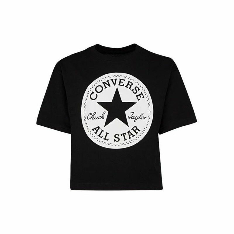 Maglia a Maniche Corte per Bambini Converse Nero