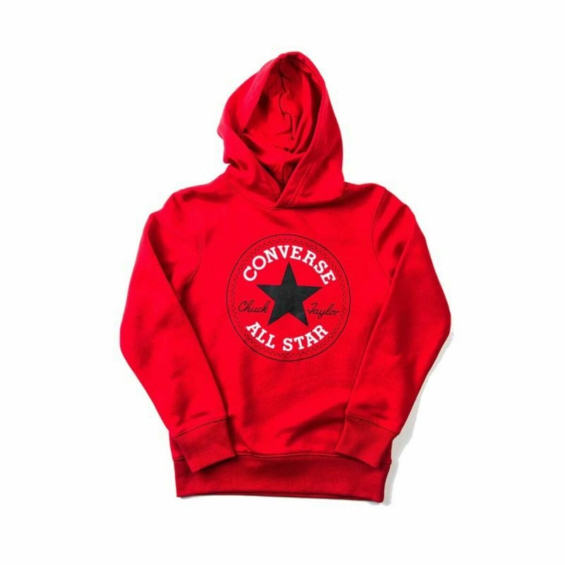Felpa senza Cappuccio Bambino Converse 9CC858 U10 Rosso
