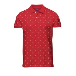 Polo a Maniche Corte Uomo JORCOLLECT Jack & Jones  SS FST 12232663 Rosso