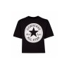 Maglia a Maniche Corte per Bambini Converse Signature Chuck Patch Boxy Tee Nero