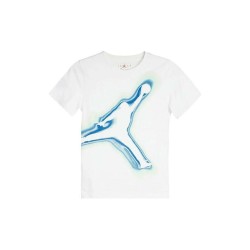 Maglia a Maniche Corte per Bambini Jordan JDB AIR HEATMAP JUMPMAN HBR SS 95D238 001 Bianco