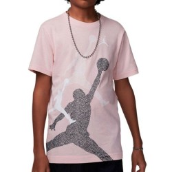 Maglia a Maniche Corte per Bambini Jordan JDB GRADIENT STACKED JM SS TEE 95D119 AHC Rosa