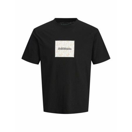 Maglia a Maniche Corte Uomo Jack & Jones JORSPLIT AOP BRANDING TEE 12272993 Nero