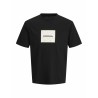 Maglia a Maniche Corte Uomo Jack & Jones JORSPLIT AOP BRANDING TEE 12272993 Nero