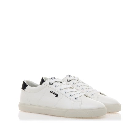 Scarpe da Tennis Casual Uomo Mustang Usain White Sunny Black 84732 C56258 Bianco