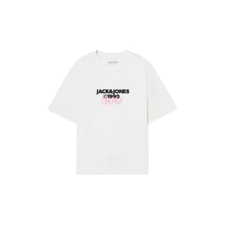 Maglia a Maniche Corte Uomo Jack & Jones JORBUSHWICK TEE SS CREW NECK FST 12263939 Bianco