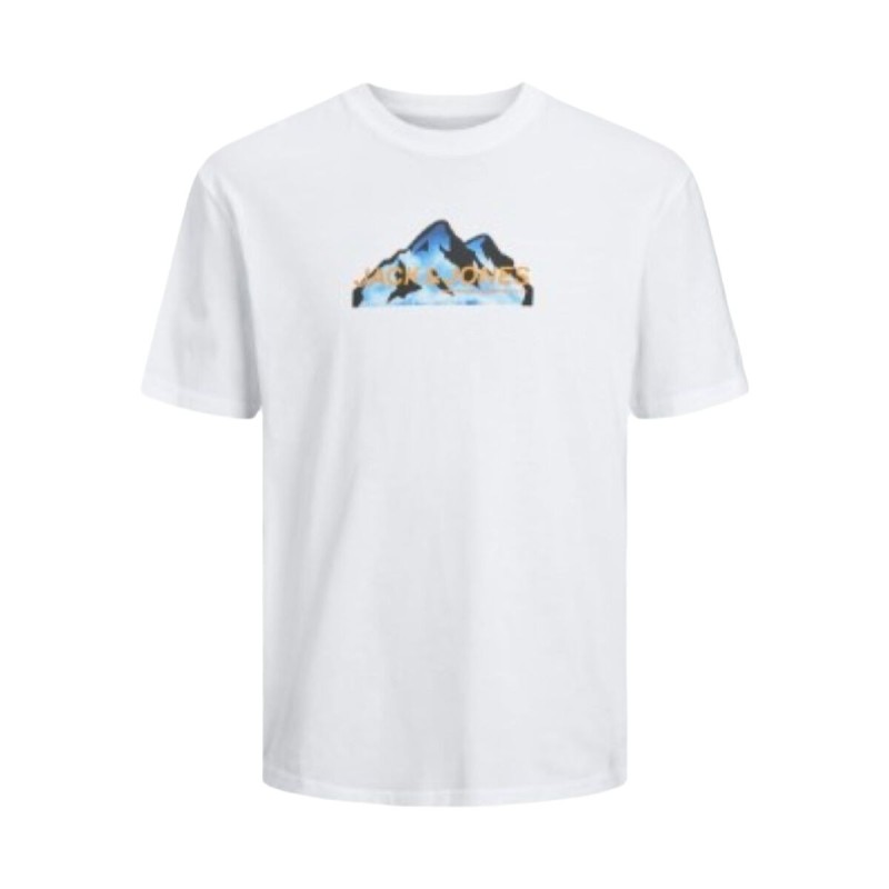 Maglia a Maniche Corte Uomo Jack & Jones JCOMOUNTAIN LOGO TEE SS CREW NECK 12262220 Bianco Maglia a Maniche Corte Uomo Jack & Jones JCOMOUNTAIN LOGO TEE SS CREW NECK 12262220 Bianco