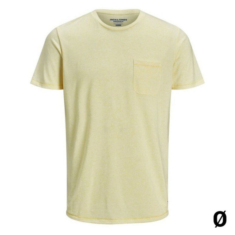 Maglia a Maniche Corte Uomo Jack & Jones 12171674 FLA Giallo Maglia a Maniche Corte Uomo Jack & Jones 12171674 FLA Giallo
