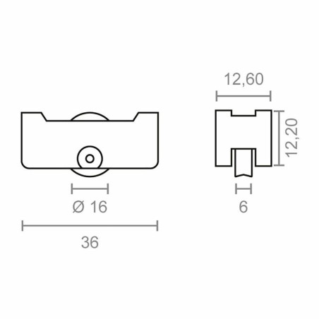 Battistrada EDM 85473 Inasa 151 rd12 Acciaio 36 x 12 mm (2 Unità)