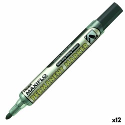Marcatore permanente Pentel Maxiflo NLF50 Nero (12 Unità)