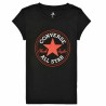 Maglia a Maniche Corte per Bambini Converse CHUCK PATCH TEE 468992 A3J Nero