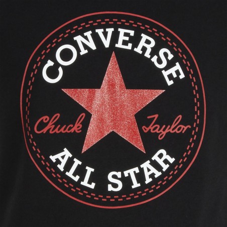 Maglia a Maniche Corte per Bambini Converse CHUCK PATCH TEE 468992 A3J Nero