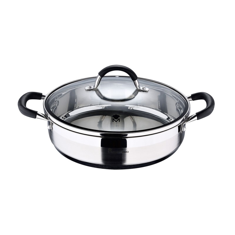Casseruola con coperchio Masterpro Acciaio inossidabile AISI 304 (3,8 L) 28 x 7 cm Casseruola con coperchio Masterpro Acciaio inossidabile AISI 304 (3,8 L) 28 x 7 cm