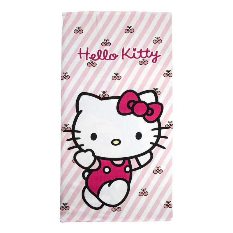 Telo da Mare Hello Kitty Rosa chiaro 70 x 140 cm Telo da Mare Hello Kitty Rosa chiaro 70 x 140 cm