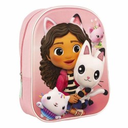 Zaino Scuola Gabby's Dollhouse Rosa 25 x 31 x 10 cm
